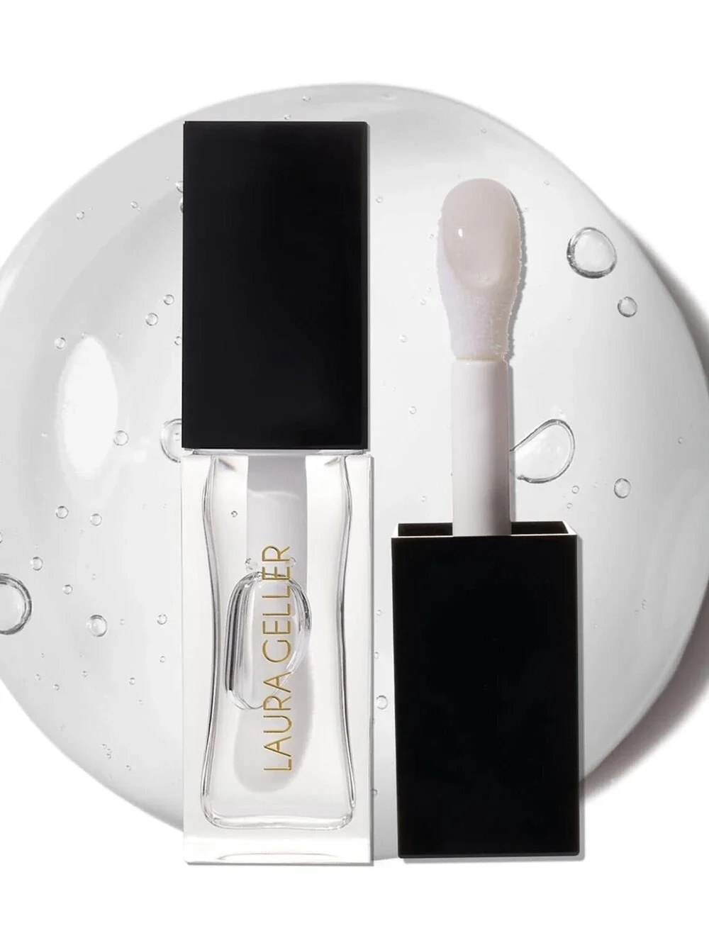 NIB Laura Geller Fine Shine Glossy Lip Oil Glass Half Full 0.25 oz/7g